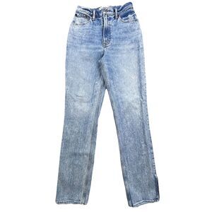 Abercrombie Fitch Curve Love 90's Straight Ultra High Rise Women's Jeans 25 0